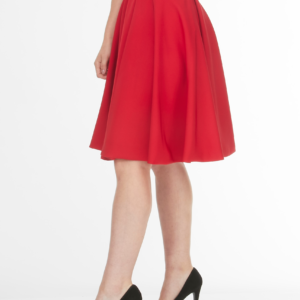 my sweet valentine inverted pleat red skirt