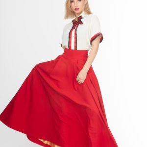 my sweet valentine long red skirt