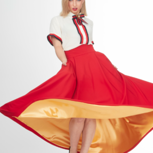 my sweet valentine long red skirt