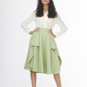 winging it light green skirt
