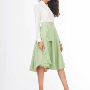 winging it light green skirt