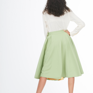 winging it light green skirt