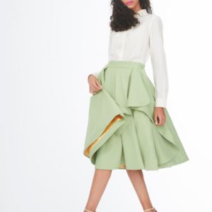 winging it light green skirt