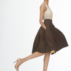 little brown skirt