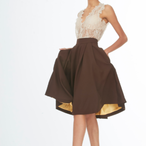 little brown skirt
