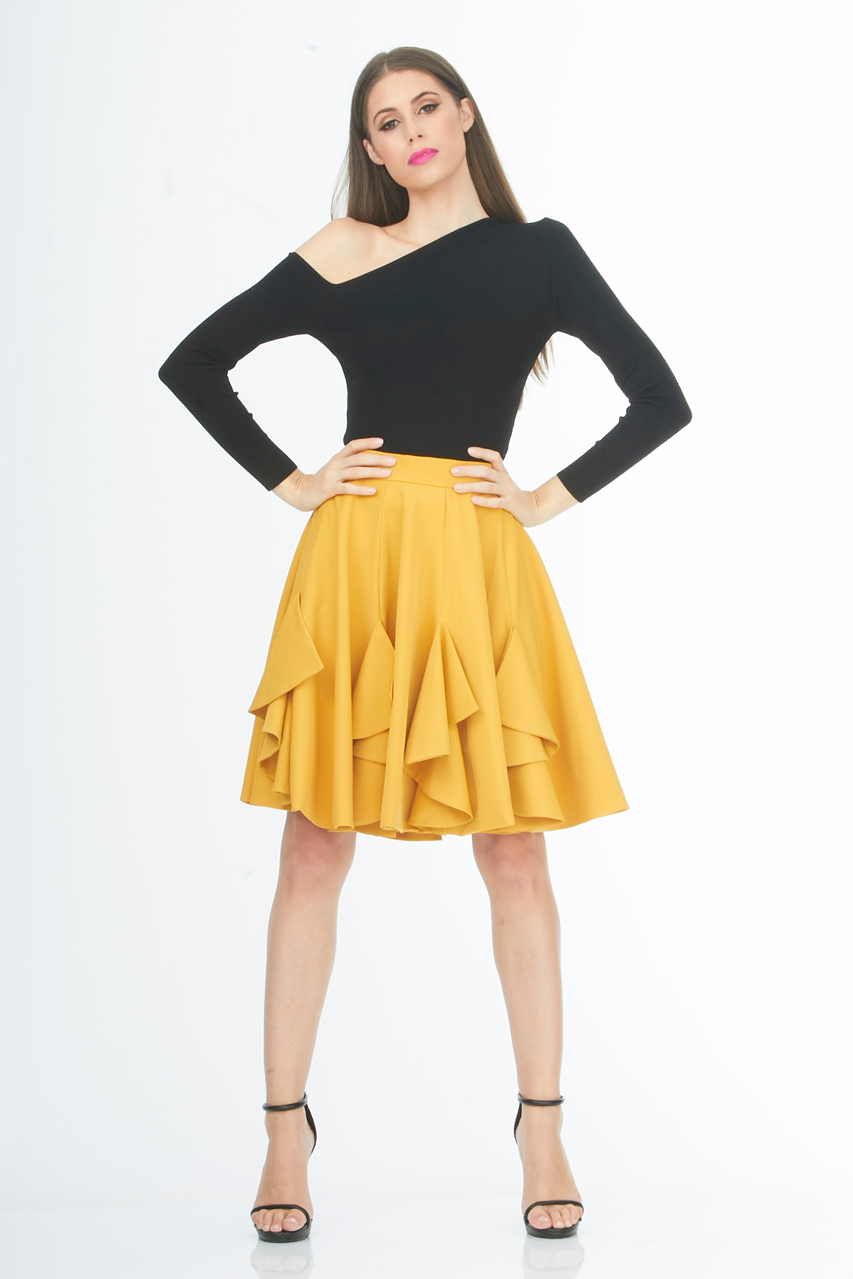 8 waterfalls fire yellow skirt 8 waterfalls fire yellow skirt