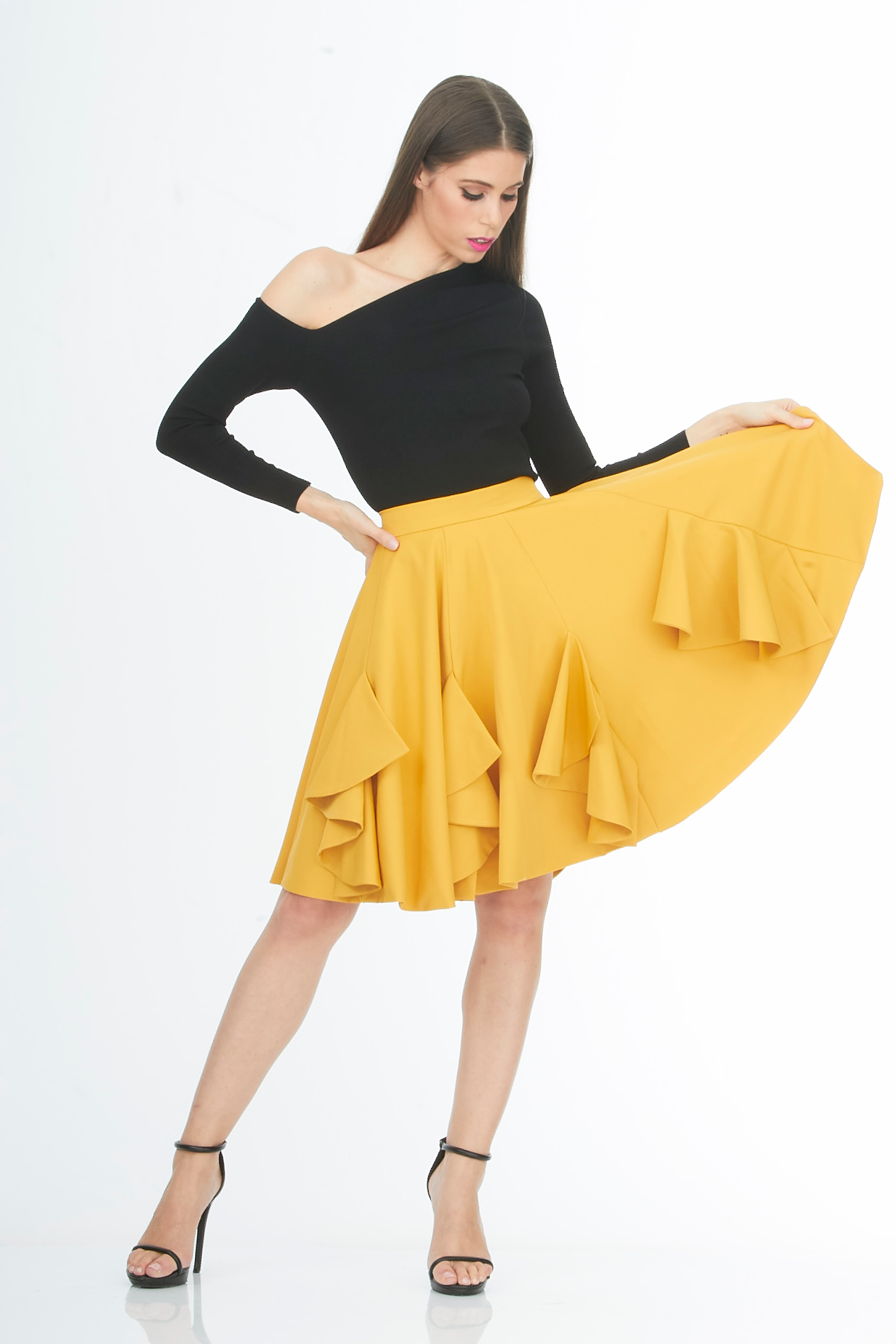 8 waterfalls fire yellow skirt 8 waterfalls fire yellow skirt