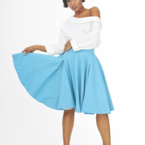 break the glass ceiling blue skirt