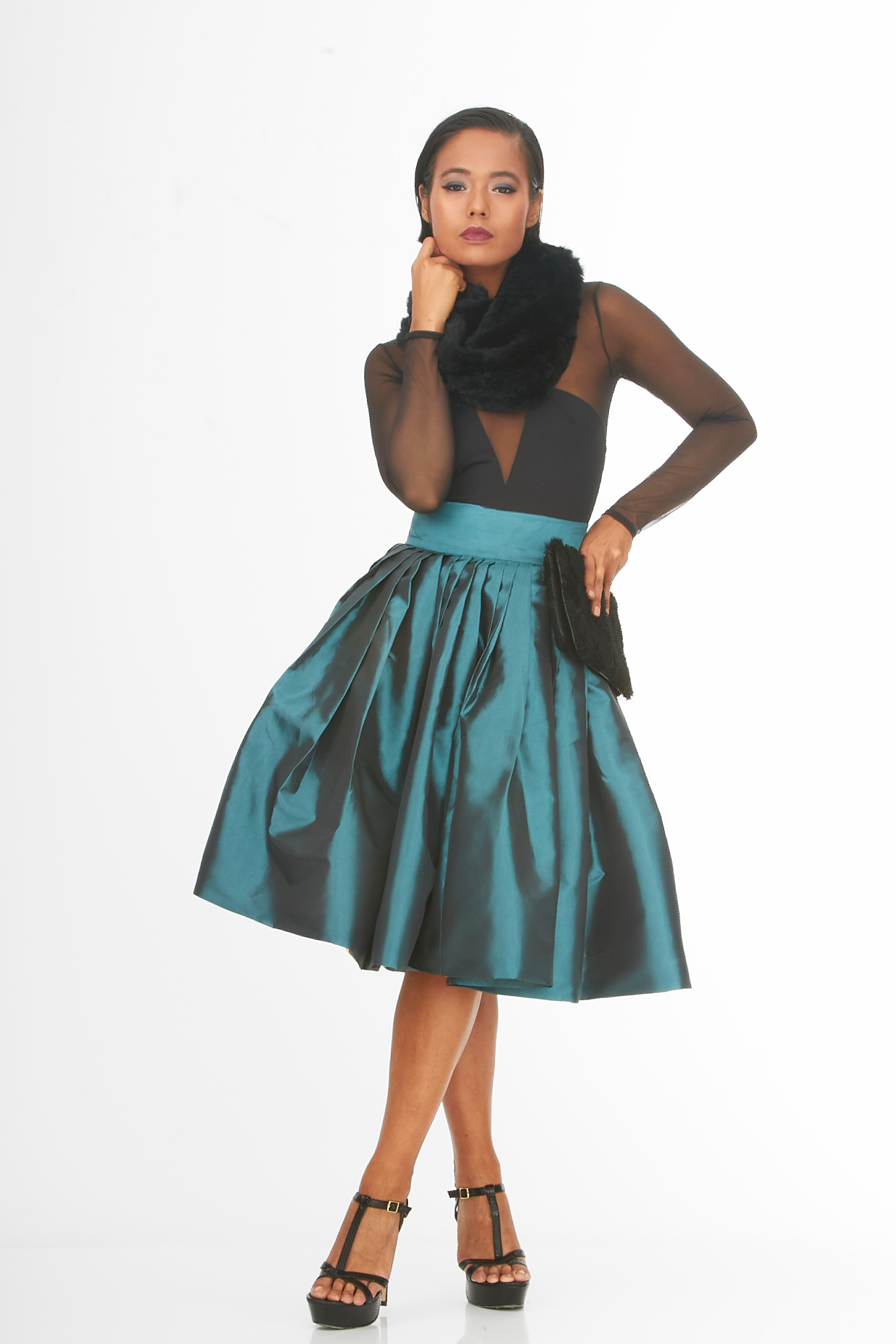 green bell shaped skirt green bell shaped skirt