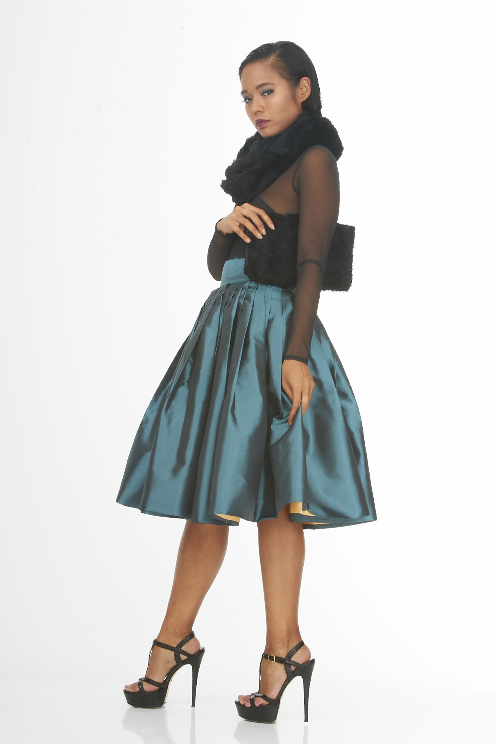 green bell shaped skirt green bell shaped skirt